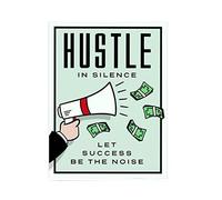 ABCWARRT Dessin Animé Classique Graffiti Toile ALEC Monopoly Time is Money Poster Home Living Office Fresco Decoration sans Cadre (50 * 70cm sans Cadre,20)