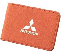 ABCZMG Étui de Protection pour Permis de Conduire pour Mitsubishi Sigma, Matériau de Haute Qualité, Porte-permis Ultra-Fin et Minimaliste,Orange