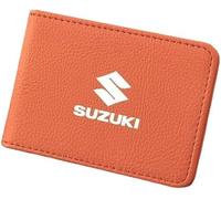 ABCZMG Étui de Protection pour Permis de Conduire pour Suzuki Jimny 2019 2020 2021 2022, Matériau de Haute Qualité, Porte-permis Ultra-Fin et Minimaliste,Orange