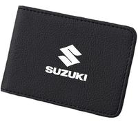 ABCZMG Étui de Protection pour Permis de Conduire pour Suzuki S-Cross 2021 2022 2023 2024 2025, Matériau de Haute Qualité, Porte-permis Ultra-Fin et Minimaliste,Black