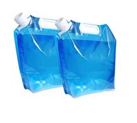 ABDA Sac d'eau Pliable, 2 récipients d'eau Pliables de 10 litres, Sac à Eau Portable Pliable, adapté pour Les activités de Plein air comme Le Camping, Les Pique-niques, la randonnée, etc.