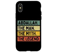 Abdallah The Man The Myth The Legend Funny Personnalisé Coque pour iPhone X/XS