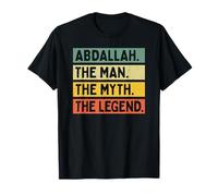 Abdallah The Man The Myth The Legend Funny Personnalisé T-Shirt