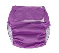 ABDL couche-culotte adulte réutilisable imperméable lavable adulte personnes âgées couches lavables couches de poche pantalons à couches réglables pour hommes et femmes,Violet