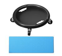 Abdominal Disque Wheel Roller Trainer - 28 x 28 x 8 cm Exercise Sliders | Ab Roller Wheel - Rotation 360° Silencieux PVC Entraîneur Core avec tapis 34 x 17 cm | Maison brûle les graisses Force