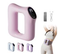 Abdominal Massager, 2025 Electric Abdominal Fascia Massage Tool, Used to Relax the Waist Muscles,3 Modes/5 Levels of Massage Intensity (Pink)