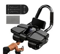 Abdominal Wheel - Rubber ABS Steel 38cm, Exercise Roller, Elbow Support | Built-in Phone Holder, Compact, Portable, USB Charging For Home, Office, Gym, Garage, Bedroom, Dorm, Outdoor