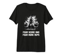 Abe Lincoln Deadlift Gym Workout More Reps T-Shirt Haut de Gamme