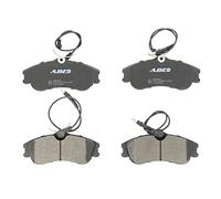 ABE Plaquettes de freins Avant contact de signal d'usure inclus Épaisseur 19mm C1P025ABE Compatible avec PEUGEOT 306 3/5 portes 7A, 7C, N3, N5 Partner I Van 5, G 206 SW 2E/K Partner I Combispace 5F
