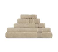 Abecé Casa Gamma Zero Twist 600 GR/M2 Serviette de Bain 100% Coton (Beige, Douche - 70 x 140 cm)