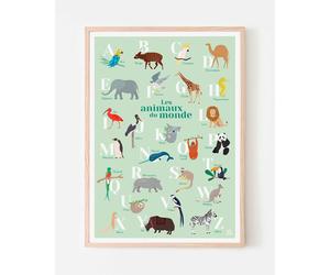 Abécédaire des animaux du monde beige