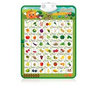 Abécédaire électronique interactif avec fruits et légumes.