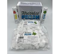 Abedulce Cristaux dentaires - Xylitol Dental Symbiose 50/100 jours, pastèque et menthe poivrée - Pour les soins dentaires des enfants - Avant le repos au lit - Laisser fondre lentement dans la bouche