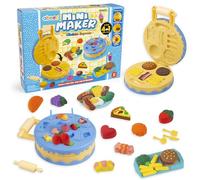 abeec Mini Maker Kitchen Express | Ensemble d'argile 4 en 1 pour enfants | Presse à gâteau, outils et moules | Créez de petits repas et friandises | Kit d'artisanat en argile pour enfants de 5 ans et