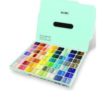 ABEIER HIMI Ensemble de peinture gouache, double tasse, 112 couleurs x 12 ml, non toxique, peinture guache vibrante pour toile et papier aquarelle - Parfait pour les débutants, les étudiants