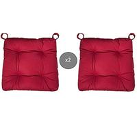 Abeil Coussins de Chaise x 2 Rouge