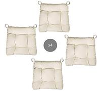 Abeil Coussins de Chaise x 4 Beige