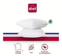 Abeil Oreillers Bio Confort – Lot de 2 – 60 x 60 cm – Blanc
