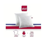 ABEIL Lot de 2 Oreillers DOUBLE CONFORT 100% Coton 60x60cm