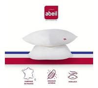 ABEIL Lot de 2 Oreillers Douceur - 60 x 60 cm - Blanc blanc