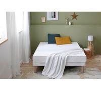 Abeil - Matelas en Mousse AB100+ - Mémoire de Forme - Dureté Ferme H3 - Housse Microfibre Ultra Douce, Amovible & Lavable en Machine - Certifié Oeko-Tex - Blanc, 90 x 190 cm