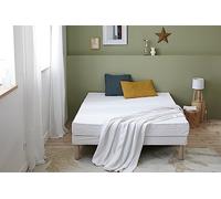 Abeil - Matelas en Mousse AB100+ - Mémoire de Forme - Dureté Ferme H3 - Housse Microfibre Ultra Douce, Amovible & Lavable en Machine - Certifié Oeko-Tex - Blanc, 140 x 200 cm