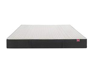 Abeil - Matelas en Mousse XXL Double Sensation - Large Epaisseur 30cm - 1 Face Moyen H2, 1 Face Ferme H3 - Housse Ultra Douce, Amovible & Lavable en Machine - Certifié Oeko-Tex - Blanc, 90 x 190 cm