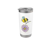 Abeille à fleurs Animaux Nature Apiculteur Gobelet isotherme en acier inoxydable double paroi