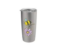 Abeille à fleurs Animaux Nature Apiculteur Gobelet isotherme en acier inoxydable double paroi
