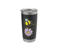 Abeille à fleurs Animaux Nature Apiculteur Gobelet isotherme en acier inoxydable double paroi