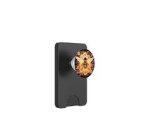 Abeille et Fleur Noir PopSockets PopWallet pour MagSafe