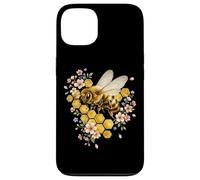 Abeille Florale en nid d'abeille Aquarelle Abeille Apiculture Coque pour iPhone 13