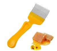 Abeille Fourche à Désoperculer en Acier Inoxydable, Peigne à Miel, Apiculture Fourche à Désoperculer, Fourchettes à Désoperculers Grattoir à Miel, 21 Dents, Racloir à Miels, Accessoires D'apiculture