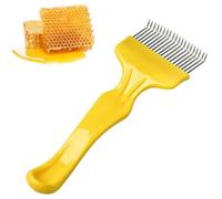 Abeille Fourche à Désoperculer, Racloir à Miel, Accessoires D'apiculture,Fourchettes à Déboucher en Acier Inoxydable,21 Dents Acier Inoxydable Outil D'apiculture,Fourchette Coupe Miel,Peigne à Miel
