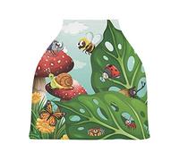 Abeille Insecte Housse de Canopée pour Poussette,Siège de Voiture pour Bébé Dais Siège Auto Couverture D'Allaitement Pare-Soleil Respirant Extensible pour Bébé