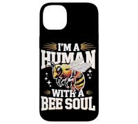 Abeille Je suis Un Humain avec Une âme d'abeille Abeilles à Miel Coque pour iPhone 14 Plus