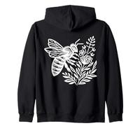 Abeille Linéaire Entomologiste Sweat à Capuche