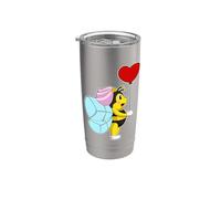 Abeille Mariée Coeur Mariage Gobelet isotherme en acier inoxydable double paroi