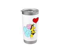 Abeille Mariée Coeur Mariage Gobelet isotherme en acier inoxydable double paroi