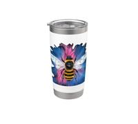 Abeille mignonne magique Gobelet isotherme en acier inoxydable double paroi