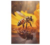 Abeille Puzzle en Bois 1000 Pièces, DIY, Divertissement Créatif, Cadeau, Amusement, Puzzles Classiques pour Adultes Et Enfants À Partir De 12 Ans, (78×53cm)