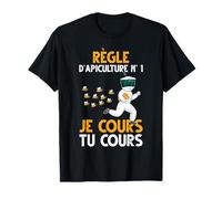 Abeille Règle D'apiculture N 1 Je Cours Tu Cours Apiculteur T-Shirt