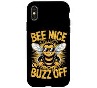 Abeilles Apiculteur Bee Nice Or Buzz Off Apiculteur Miel Coque pour iPhone X/XS