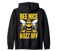 Abeilles Apiculteur Bee Nice Or Buzz Off Apiculteur Miel Sweat à Capuche