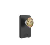 Abeilles Boho Fleurs Sauvages Feuilles et Fleurs vitrail PopSockets PopWallet pour MagSafe