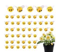 Abeilles pour travaux manuels - Abeilles artisanales Bumble - Lot de 50 abeilles en feutre pour décorations de fête prénatale, vêtements, chapeau | Scrapbooking petites abeilles en feutre pour travaux