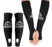 Abeillo 2 paires de manchons de bras de volleyball, coussinets de bras de volleyball, coudières de volleyball, protège-avant-bras respirants, manchons de compression pour volleyball