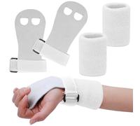 Abeillo Coussinets de préhension pour enfants, cross training, gymnastique, pull-up grips pour enfants, gants d'entraînement en cuir et bandages de poignet pour filles et adolescents (taille M)