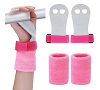 Abeillo Gants de préhension pour enfants, entraînement croisé, gymnastique, poignées de traction, gants d'entraînement en cuir et bandages de poignet, ensemble de fitness pour filles et jeunes filles