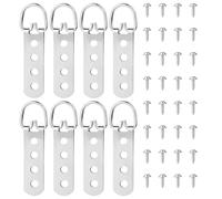 Abeillo Lot de 8 crochets de suspension pour photos lourdes - Avec 32 vis - Très lourds - Pour accrocher des images ou des miroirs - Robuste